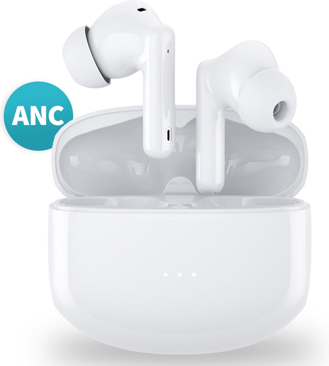 DINTO® Earbuds Pro - Draadloze oordopjes - Active Noice Cancellation - Bluetooth oordopjes - Oortjes draadloos — afbeelding 1