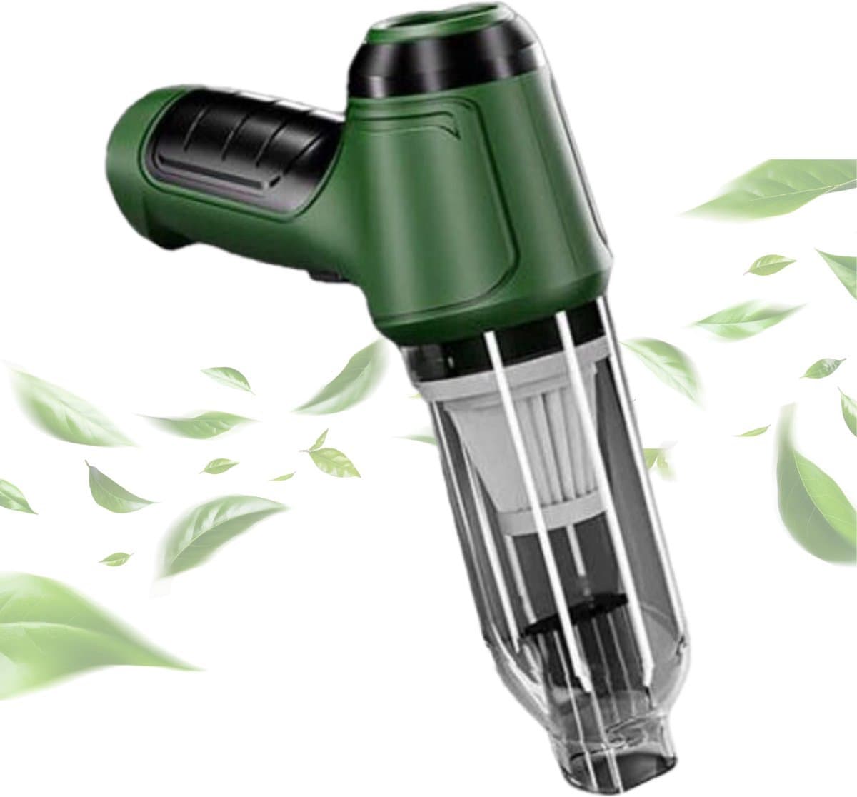 Happyment Kruimeldief - Handstofzuiger - Snoerloos - Draadloos - Auto Stofzuiger - Caravan - Best Verkocht - Groen — afbeelding 1