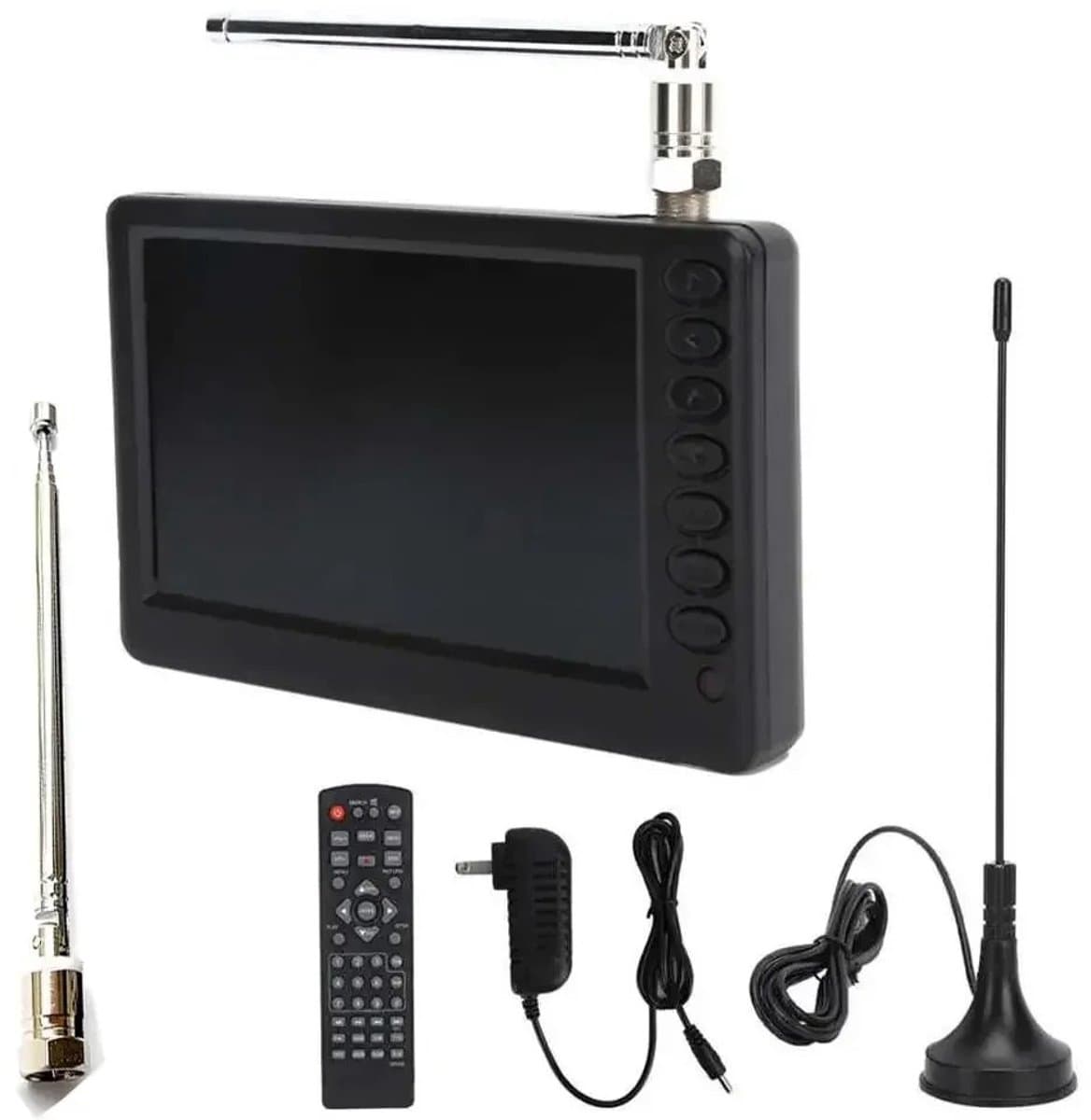 Stemily 5-Inch Mini TV - Televisie - Draagbaar - 800x480 - Digitaal & Analoog - FM-radio - USB - SD-Kaart - 13,8x2,3x8,5cm — afbeelding 1