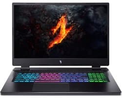 Acer Nitro 17 AN17-42-R75W AMD Ryzen™ 7 8845HS Laptop 43,9 cm (17.3") Quad HD 16 GB DDR5-SDRAM 1 TB SSD NVIDIA GeForce RTX 4070 Wi-Fi 6 (802.11ax) Windows 11 Home Zwart
