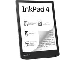 PocketBook InkPad 4 e-reader – 7.8 inch E Ink Carta 1200-scherm – 32 GB – waterdicht – Stardust Silver