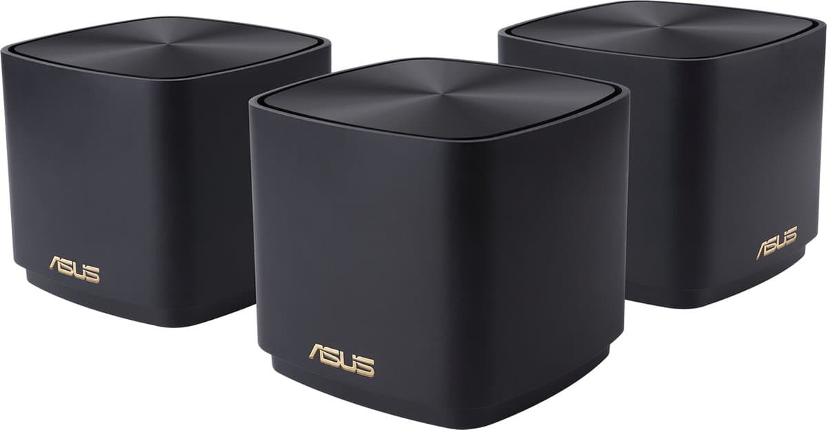 Asus ZenWiFi XD4 Plus (B-3-PK) dubbelband (2.4 GHz / 5 GHz) Wi-Fi 6 (802.11ax) zwart 2 interne antennes — afbeelding 1