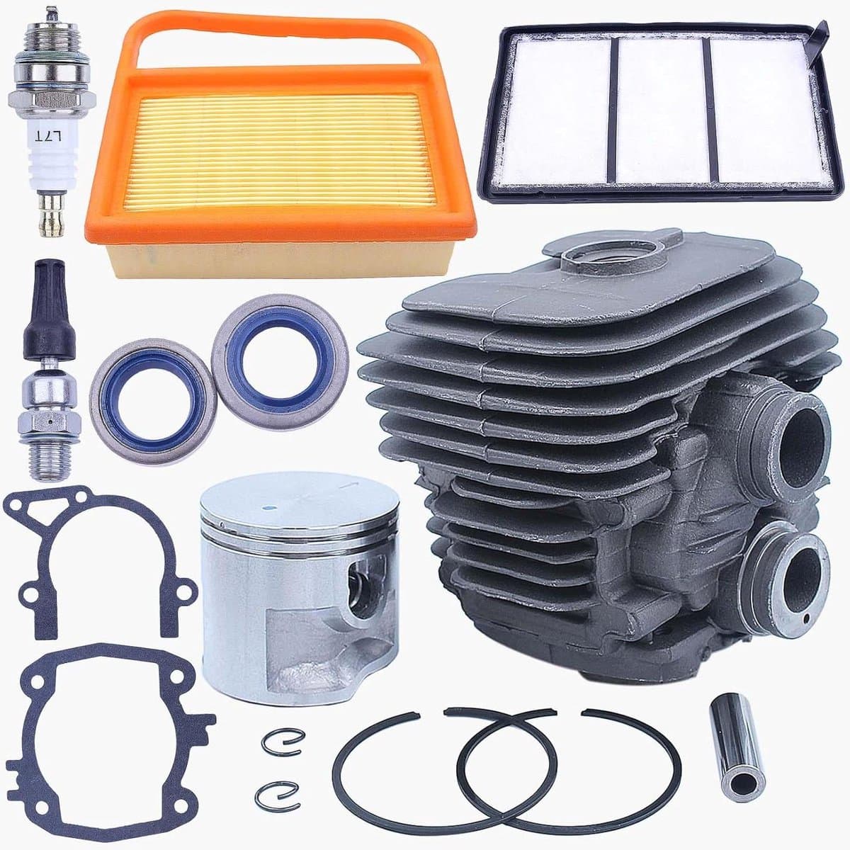 50 mm Zuigercilinder Zuiger Kit voor Stihl TS410 TS420 kettingzaag - Vervangt 4238 020 1202 — afbeelding 1