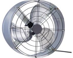 Zolderventilator voor gevelmontage 15 inch, 1300 CFM huisventilator met regelbare thermostaat en gaas, stille zolder-, garage- en winkelventilatie
