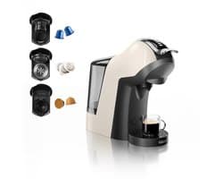 Tristar CM-2301 - Koffiecupmachine 1400W - 3 in 1 Koffiemachine - Uitneembaar water reservoir - Creme - WK
