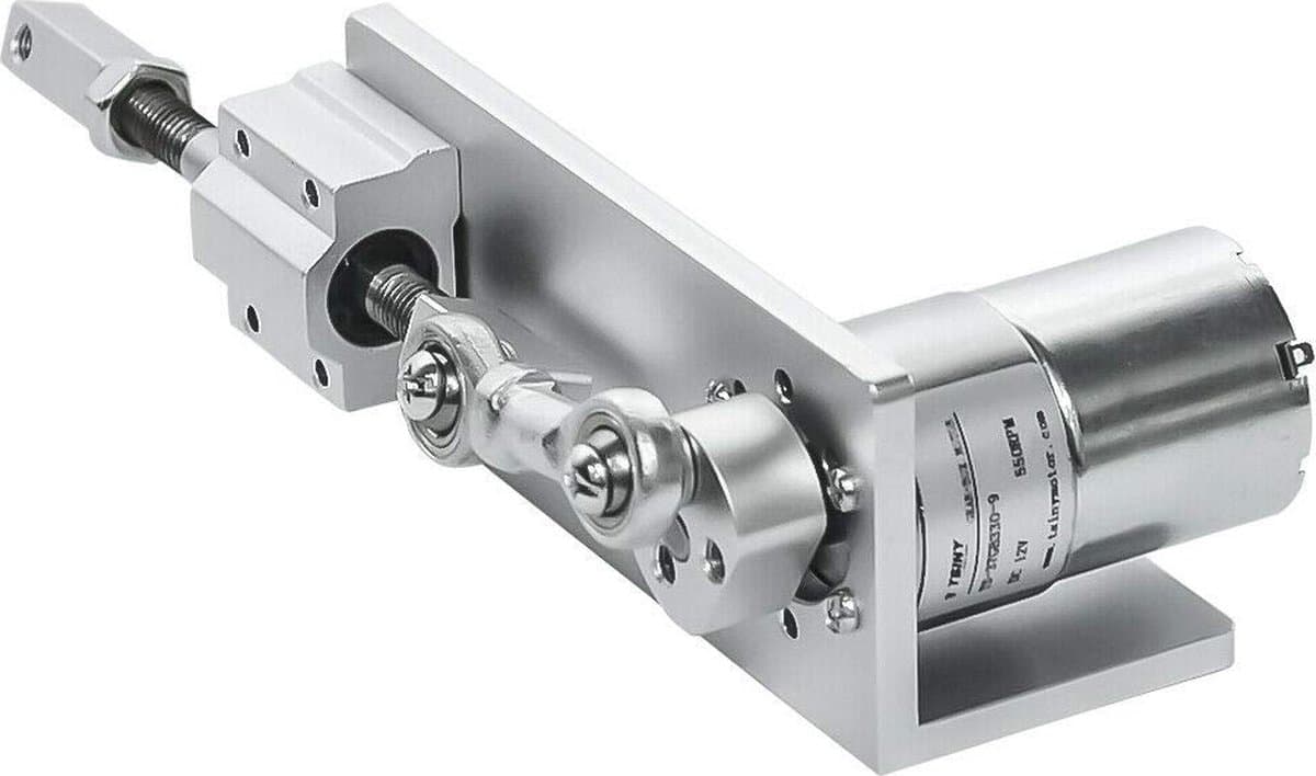 Elektrische lineaire motor 12V 24V met variabele slaglengtes tot 20 mm voor spuitmachines en DHZ projecten — afbeelding 1