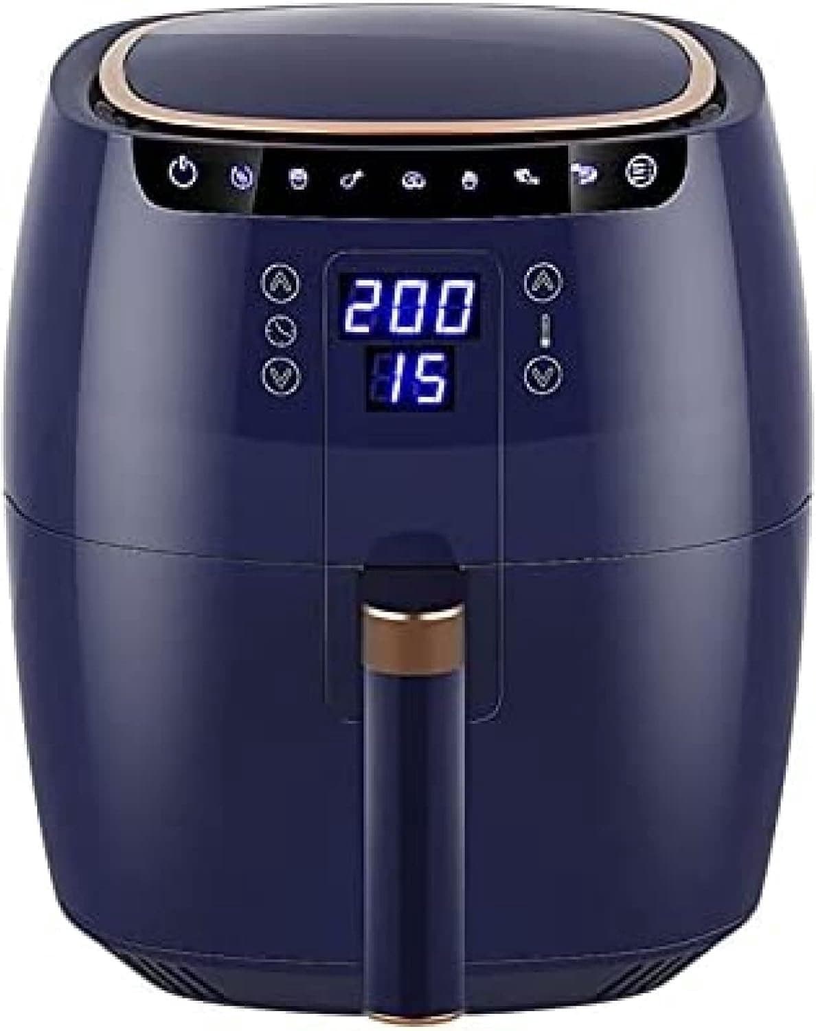 Smart LCD Touch Luchtfriteuse 6,5L Thuiskeuken, Blauw — afbeelding 1