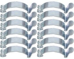 20 Stuks Metalen Luchtfilter Beugel Clip Veer Klem voor Luchtfilterbehuizing Snel Te Monteren Vervangingsonderdeel voor Auto Luchtinlaat Trillingsdempend Geluidsarm Geschikt voor