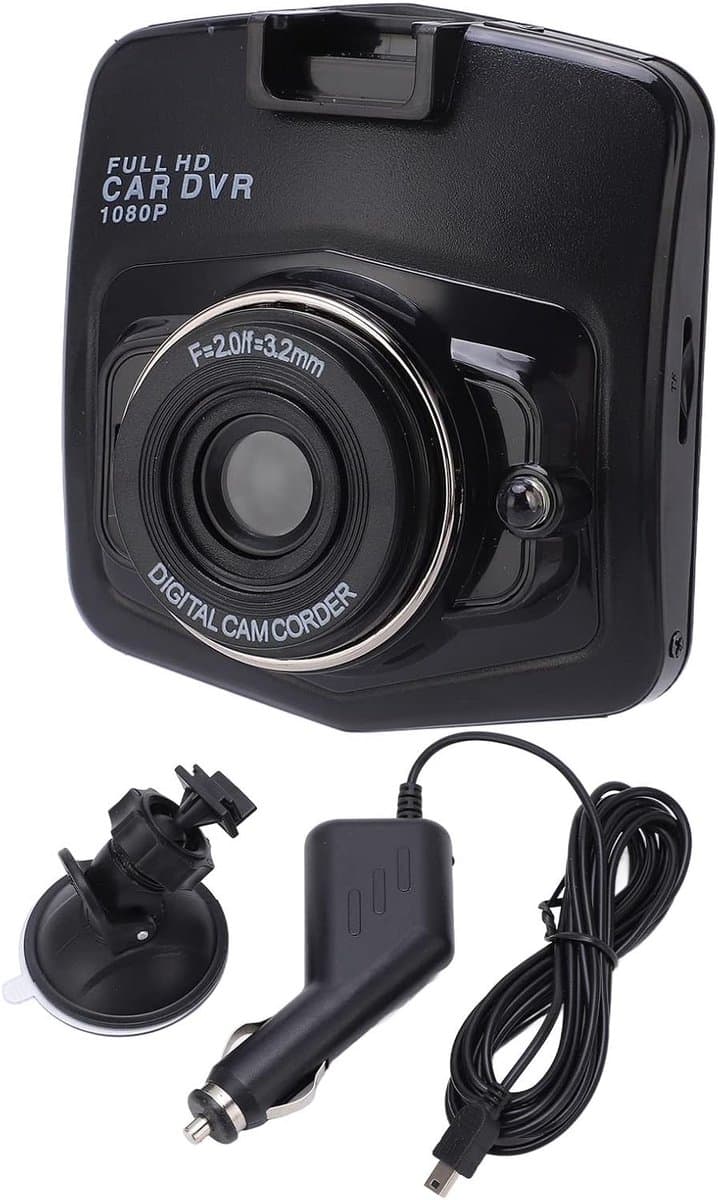 SnelShoppen - Dash Dashcam voor Auto's - 1080P Full HD Dashcam Recorder met 170° Groothoek, Nachtzicht, G-Sensor, Loopopname, Parkeerbewaking, 32GB Ma — afbeelding 1