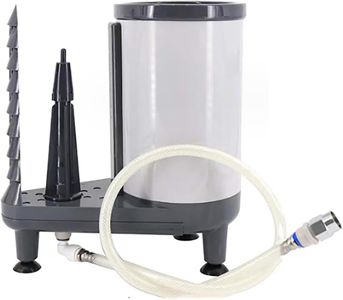 Glazen spoelmachine - Bekerwasser spoelbak - Snel glazen reinigen - Niet-elektrische bediening - 32x37cm - Zwart — afbeelding 1