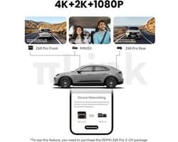 Dashcam – Auto Camera – Video Recorder – Rijcamera – 3-Kanaals 4G Variant – 4K HDR Beeldkwaliteit – ADAS Veiligheidswaarschuwingen