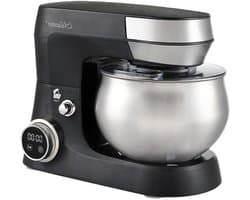 Keukenmachine - Mixer Deegmixer - Bakken en Koken - Krachtige Motor - 5 liter - Zwart Zilver