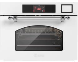 ILVE Compact 45cm 3 in 1 oven/stoom/mag Nost. Antiek Wit Chroom - Inbouw