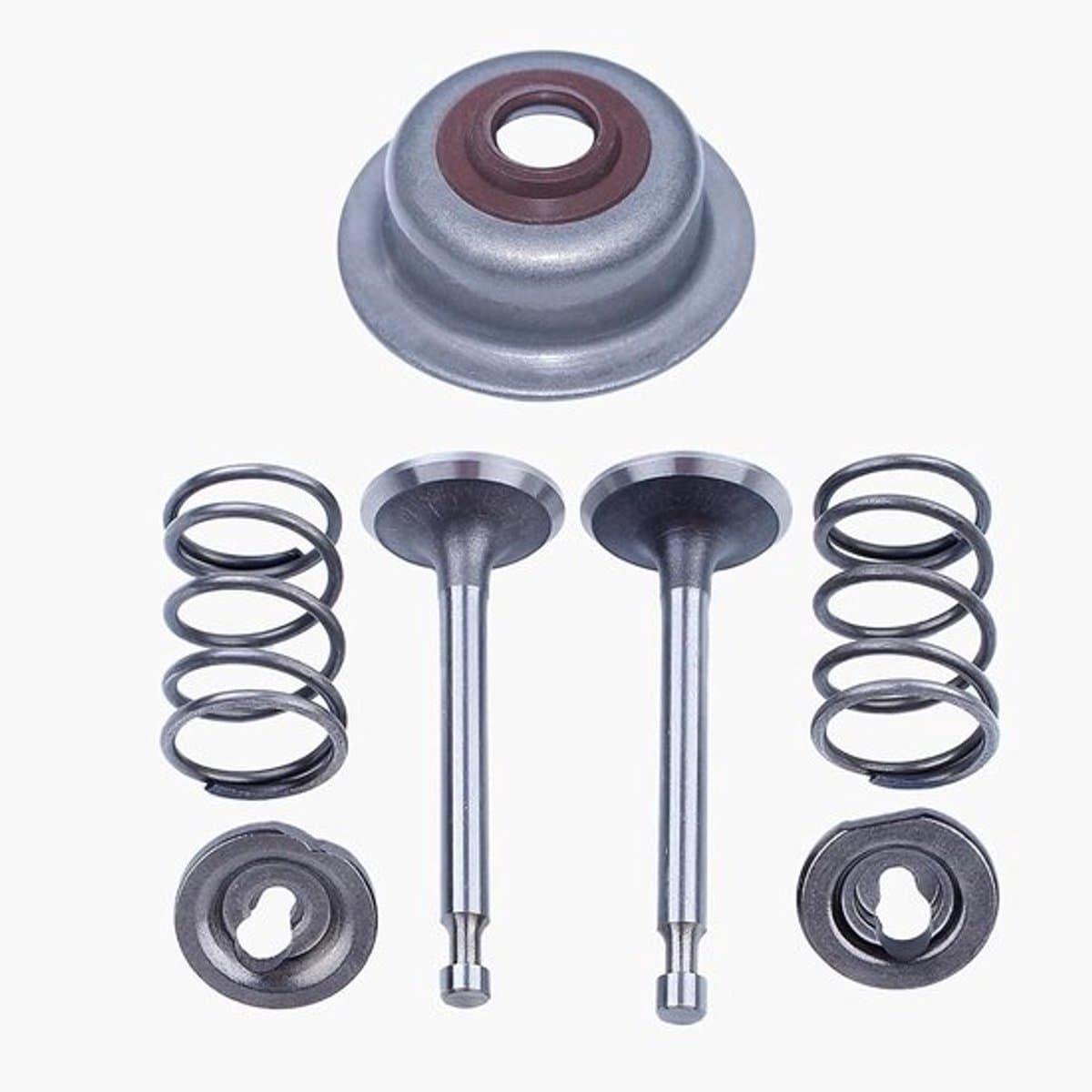 Set van 4 inlaat- en uitlaatventielen geschikt voor Honda GX160 en GX200 motoren van 5.5HP en 6.5HP, ideaal voor motoren en generatoren — afbeelding 1