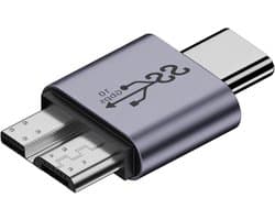 USB B naar USB C Adapter - Type C Converter - Externe Schijf Aansluiten - Snelle Dataoverdracht - 10 Gbps