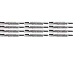 Grasmaaier messen - Reserveonderdelen grasmaaier - Gazononderhoud - 12 stuks - 16-1/5.1 cm lengte - Metaal