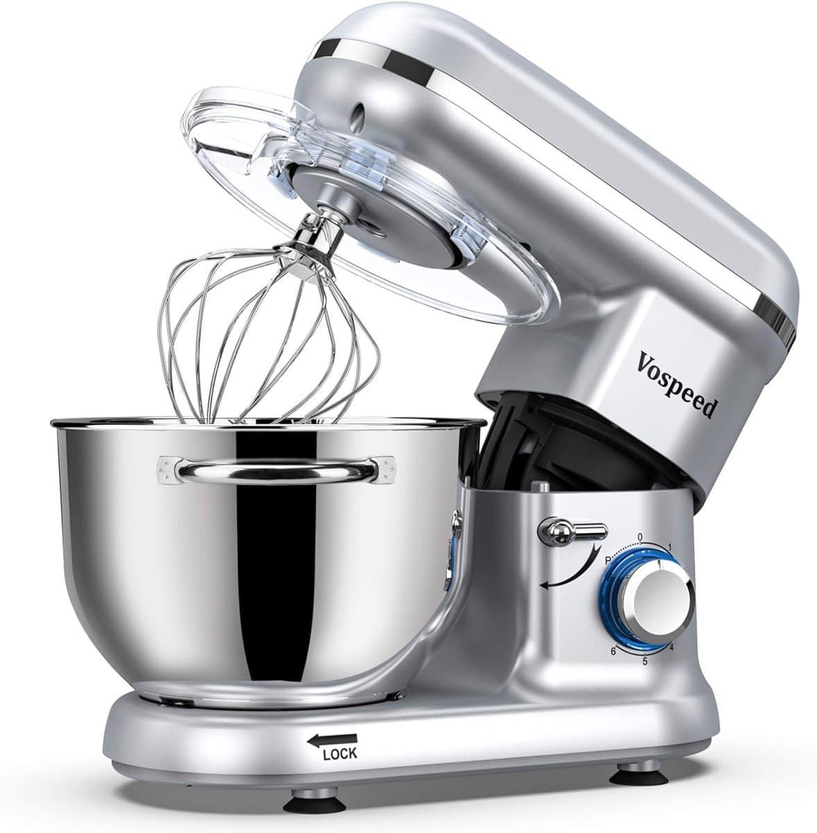 Keukenmixer 1500W Stil Elektrische keukenmachine met 6 snelheden, 6L mengkom en accessoires voor bakken — afbeelding 1