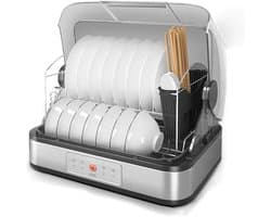 Compacte Vaatwasser - Desinfectiekast - Servies Drogen - Hoge Temperatuur Ontsmetting - 54 Liter - Wit