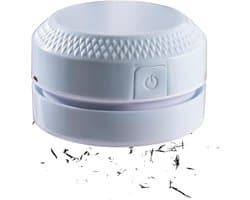 Mini Robot Stofzuiger - Desktop Cleaner Kruimeldief - Bureau Schoonmaken - Stil Ontwerp - 9 x 9 x 6 cm
