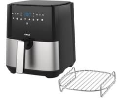 Olievrije Friteuse - Heteluchtfriteuse Airfryer - Gezond Koken - 8 Voorgeprogrammeerde Functies - 5 Liter Capaciteit - Zwart