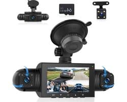 Dashcam Auto - 4 Camera Recorder - Veilig Rijden - 360 Graden Opname - 1080p FHD - Zwart