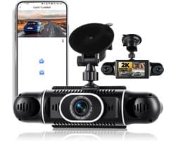 Thijox - 2K Dashcam Auto Achter 4 Kanalen 360 Graden met APP, Nachtzicht IR, Loopopname, G-Sensor, Parkeerhulp en 24-uurs Parkeermodus