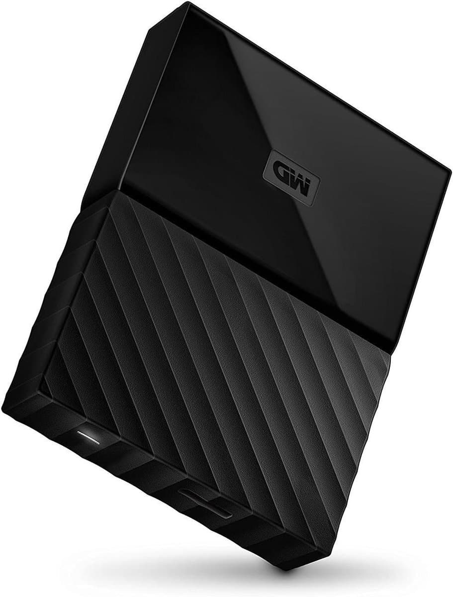 Externe Harde Schijf - Draagbare Opslag - Bestanden Opslaan - Hardware Encryptie - 2 TB - Zwart — afbeelding 1