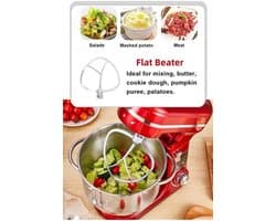 Keukenmachine - Foodmixer Met 1200W Krachtige Motor - Keukenmachine Bosch Met 6L RVS Kom