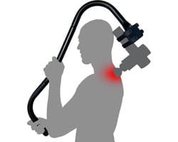 Massage Pistool Houder Rug Compatibel Moeilijk Bereikbare Plaatsen Zwart