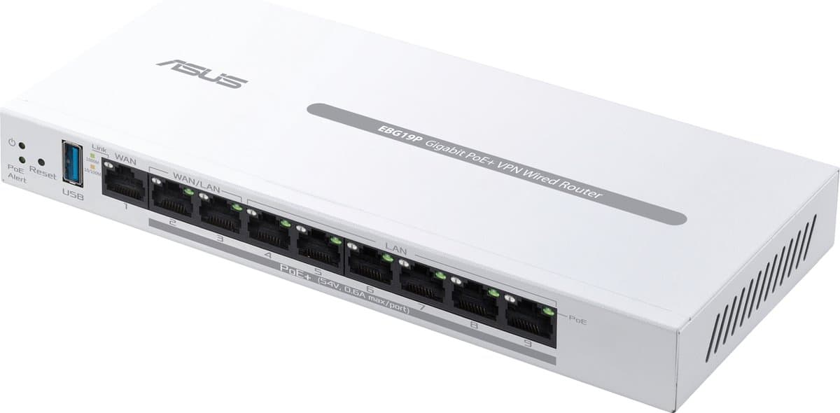 ASUS ExpertWiFi EBG19P bedrade router met Gigabit Ethernet - Wit — afbeelding 1