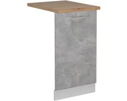 Vaatwasserfrontpaneel 45 cm Betonlook voor Inbouwapparatuur