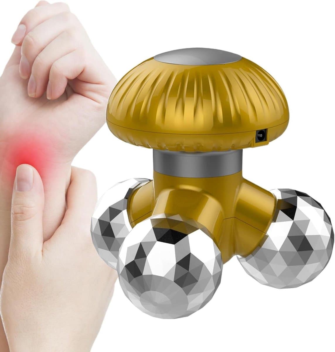 Draagbare Massage Gun - Spierontspanning Tool - Herstel Na Sport - 30 Snelheden LCD - 11 x 10.8 cm - Wit — afbeelding 1