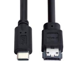 Usb-C naar eSATA Kabel voor Externe Harde Schijf (Hdd/Ssd) - 1 Meter