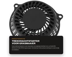 Dailygoods- Trekkrachtstarter Compatibel met Güde BIG WHEELER 565 SPEED - Terugslagstarter - Gatafstand 170 mm - Slagvast Kunststof - Roestvrij Staal - Duurzaam Touw - Startmotor