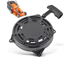 Motorstarter met terugslagmechanisme, complete startmotor met terugslagmechanisme, geschikt voor Briggs & Stratton 497680 498144, Oregon 31-068 Rotary 12368, 150-32, MC 180, MC-10 grasmaaiers/grondfrezen met kabelstarter.