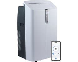 Evolar Mobiele Smart Airco - 12000 BTU - Ultra Stil - Koelen & Verwarmen - WiFi - App & Afstandsbediening - Airconditioner - met Afvoerslang - Slaapkamer, Woonkamer, Kantoor - EVO-PAC12CHW