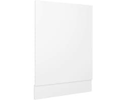 Vaatwasserpaneel met plint - Afwasmachine front - Keuken integratie - Duurzaam spaanplaat - 45 x 67 cm - Hoogglans wit