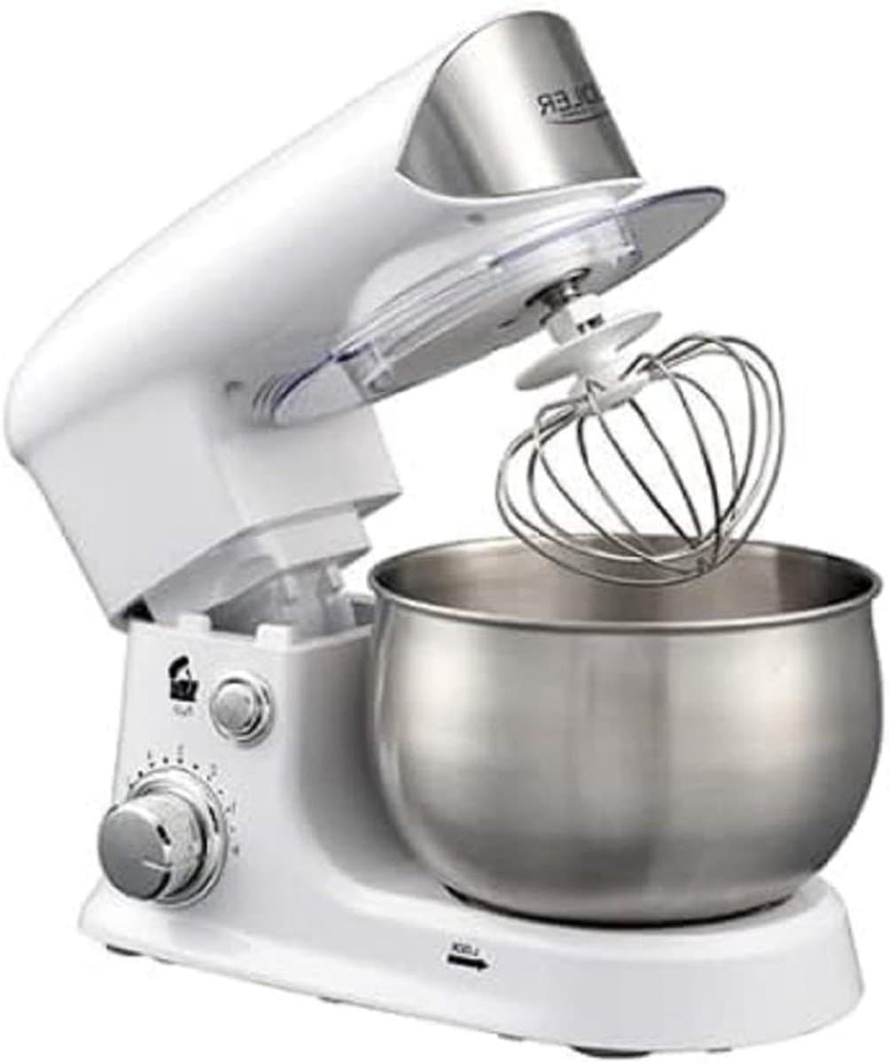 Keukenmachine - Mixer Robot - Bakken Deeg Maken - Planetaire Mengbeweging - 3 Liter Kom - Wit — afbeelding 1