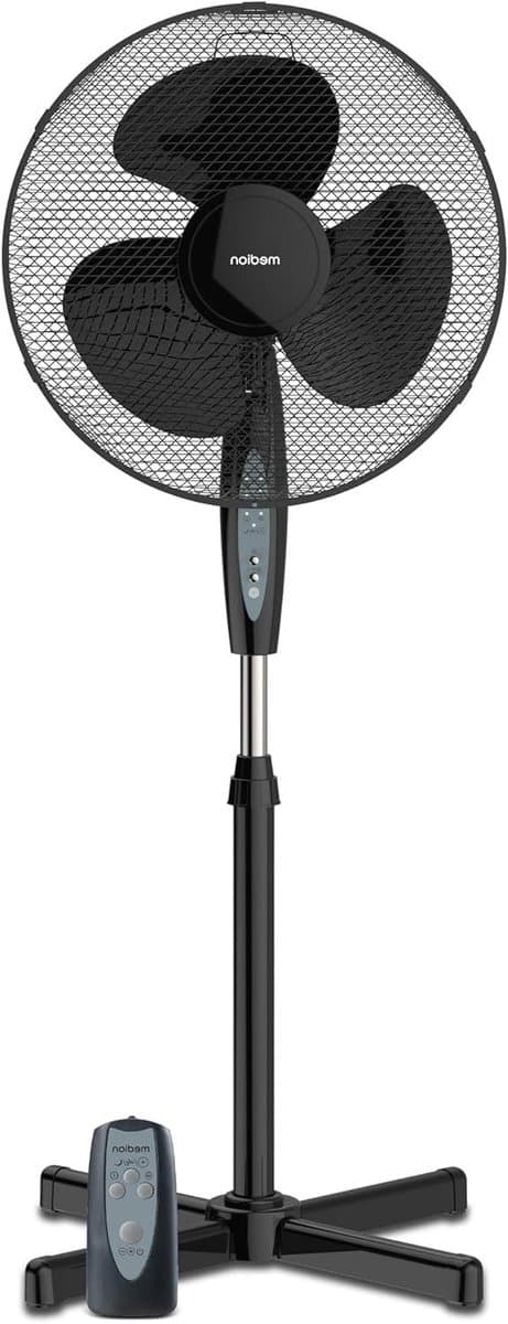 Tafelventilator - Staande ventilator - Ruimte Koelen - Met Afstandsbediening - 36 cm - Zwart — afbeelding 1