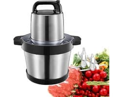 Keukenmachine - Voedselhakker - Eten Bereiden - Krachtige 600W Motor - 5L Kom - Zilver