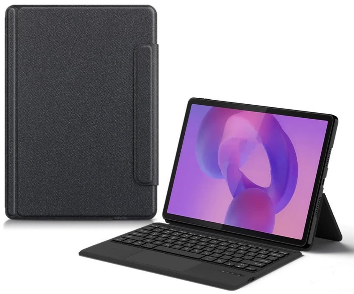 2-in-1 Touchpad Toetsenbord Case Compatibel met Lenovo Idea Tab Pro 2025 12.7-inch (2025) - Zwart — afbeelding 1