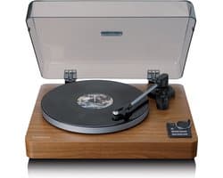 Lenco Platenspeler - Volledig automatische Platenspeler - Bluetooth en Voorversterker - LBTA-165WD - Hout