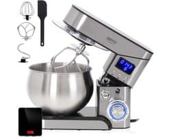 Keukenmachine - Bakmachine Mixer - Zwaar Deeg Kneden - Planetaire Beweging - 5 Liter Kom - Wit