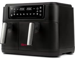 Ecofrit luchtfriteuse met digitale besturing - 2400 W, 9 liter - Twee kookzones, antiaanbaklaag, receptenboek