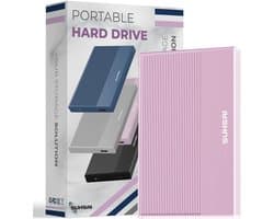 Draagbare Externe Harde Schijf 320GB USB 3.0 Opslag voor PC, Laptop, Mac & Gameconsoles (Roze)