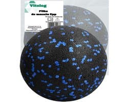 Vitolog EPP Piłka - Massagebal - 8 cm - Zwarte Kleur - Harde Stijfheid