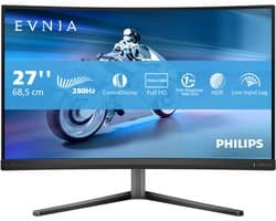 Philips Evnia 27M2C5200W - 27 inch Curved Full HD Gaming Monitor - 280Hz