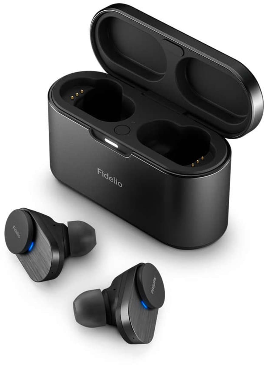 Philips Fidelio T1 Draadloze Oordopjes – Active Noise Cancelling - Zwart — afbeelding 1