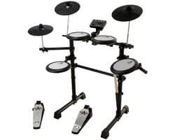 Elektronisch drumstel 6 inch - Met gratis lessen - Fazley DDK-020 - Zwart