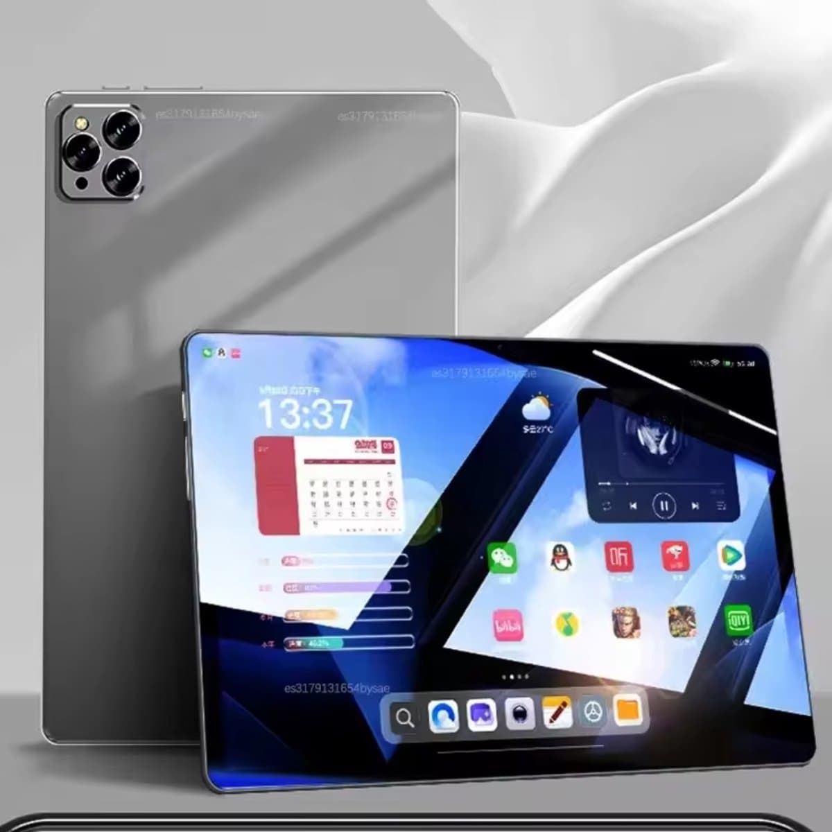 Mookes Pad 8 Pro Tablet 10.1 inch Android 13 Global Snapdragon 8gen2 12GB 512GB10000 mah 5G Dual SIM WIFI HD Volledig Scherm - Grey — afbeelding 1